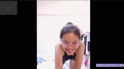 Nelia L – Nerdy girl gets seduced into exposing herself in call