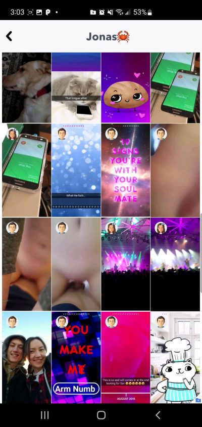 Sarah Church- Snapslut moaning when she got hard fucked