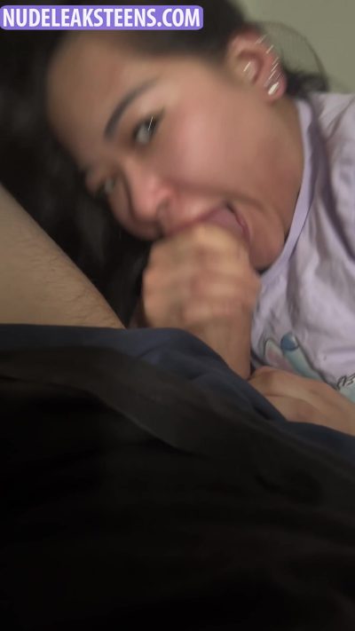 Chan Hoang-She’s slurping that big dick like a greedy throat slut, drool dripping everywhere