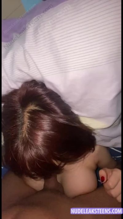 Cailin B – She sucks on her boyfriend dick while being closely to it